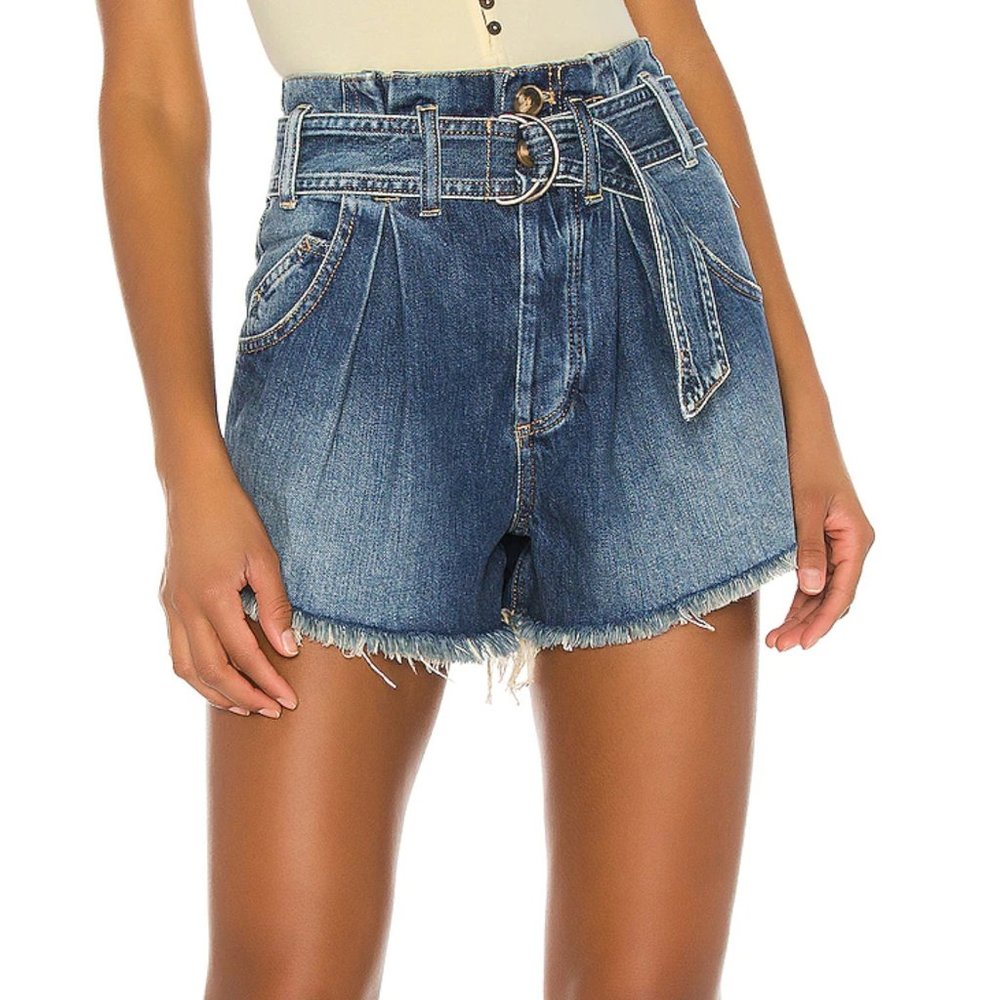 Free People See You Sometime Denim Cut Offs